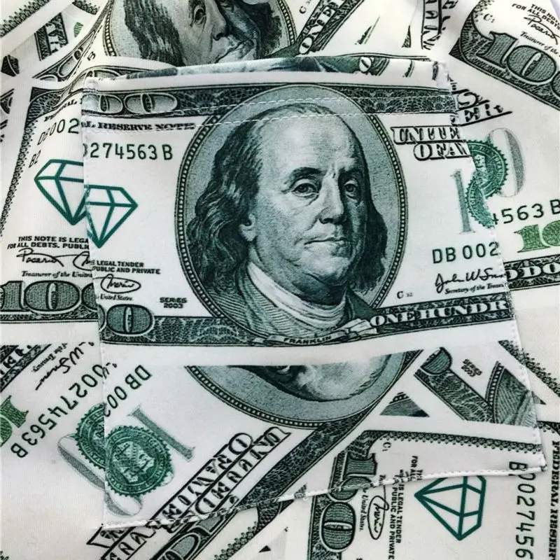 

CJLM Men Jogger Pants Casual Fashion Dollars 3D Printed Paper Money Unisex Long Length Trousers Plus Size Comfortable Sweatpants