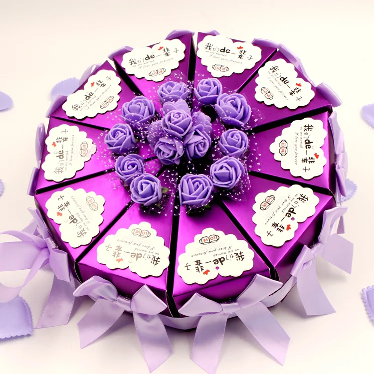15 видов стилей Творческий треугольник-shape форме, благодаря чему создается ощущение невесомости с торт роскошная коробка для конфет Коробки, 10 шт./компл. День рождения украшения для детей день рождения ребенка, Подарочная сумка