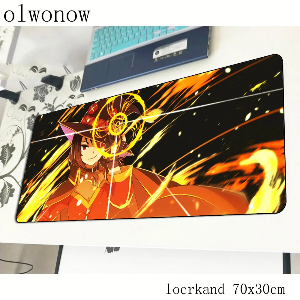 Konosuba коврик для мыши с рисунком HD компьютерный геймерский красивый 70x30 см padmouse