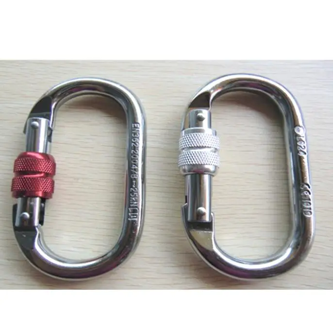 

E1114 Climbing to expand caving climbing symmetric cables stainless steel safety buckle 25KN
