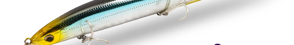 Trulinoya DW31 гольян 129 мм 14,8 г морской бас рыболовные приманки Приманка Три якоря крючок