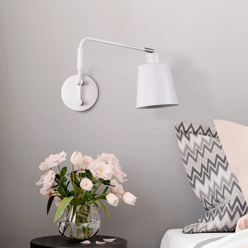 Современная Скандинавская настенная лампа акриловая круглая стеклянная