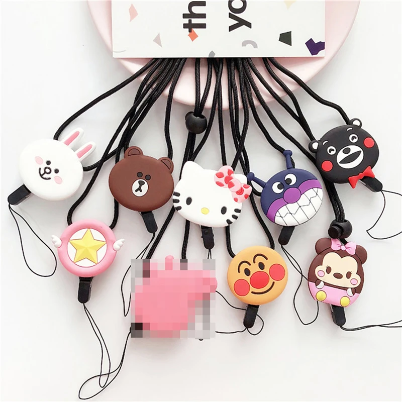 Популярные ремешки на шею с милым мультипликационным принтом hello kitty для ключей