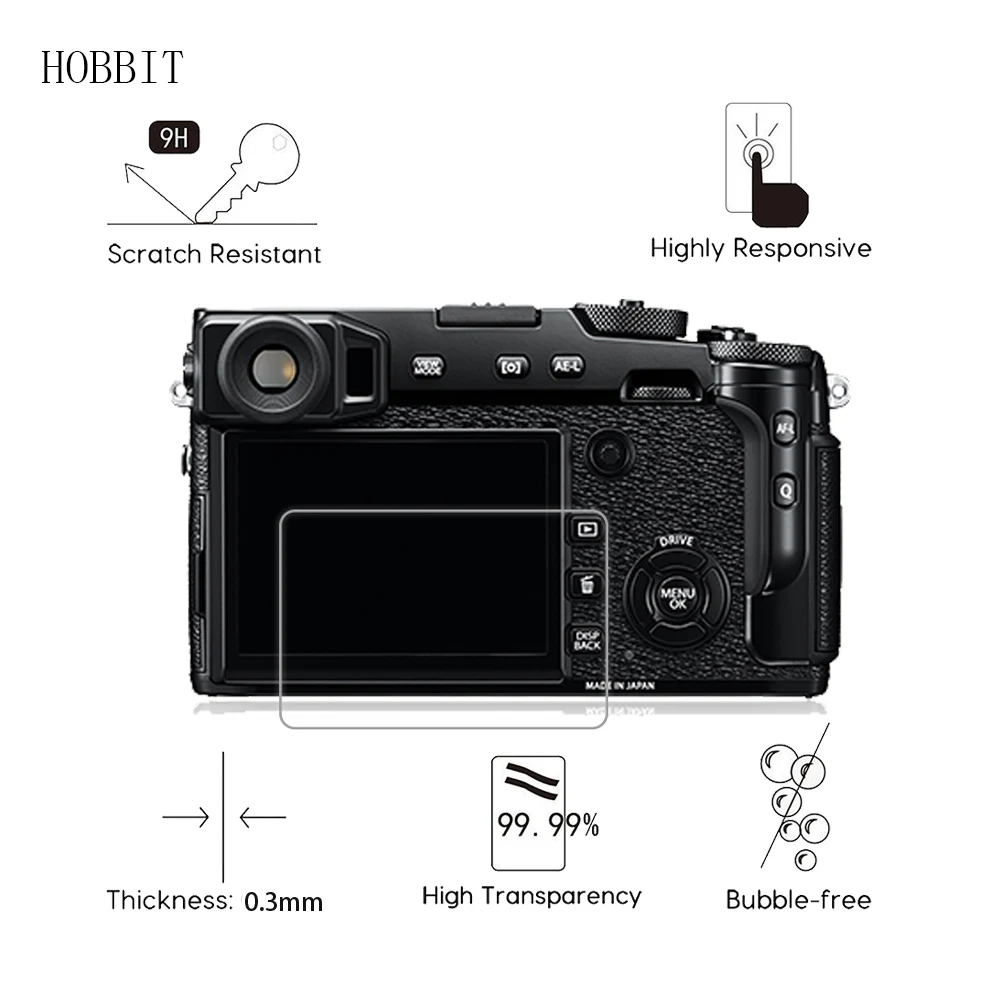 2 упаковки для цифровой камеры Fujifilm X Pro2 / XPRO2 PRO2 0 3 мм 2.5D 9H прозрачное Закаленное