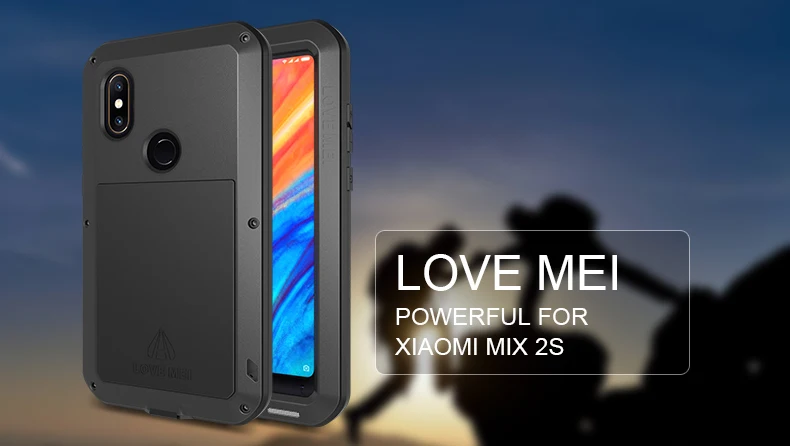 Металлический Чехол Love Mei для Xiaomi Mi 6, 8, 9 Max, 2, Max, 3, MIX, 2, MIX, 2 S, ударопрочный чехол для телефона Xiaomi 9, Прочный противоударный чехол