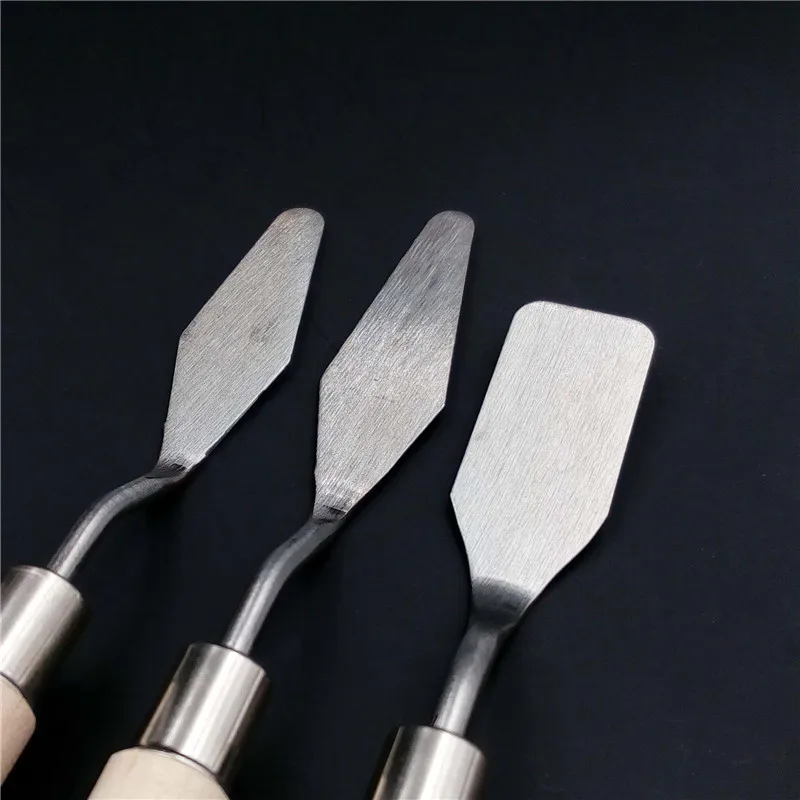 3 шт. набор ножей для рисования нержавеющая сталь|art spatula|art kitart paints |