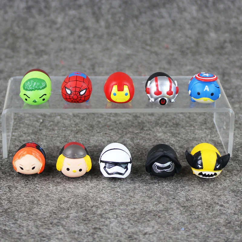 Горячая 10 Шт./лот Мстители Халк Человек Паук Капитан Америка Росомаха Железный