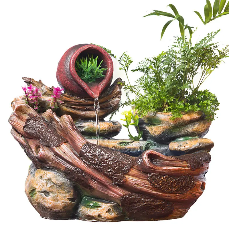 Растения сделай сам фонтан для воды медитация помогает Fengshui микро пейзаж
