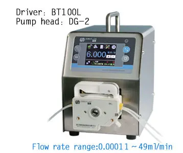 

BT100L DG10-2 (10 rollers) Intelligent peristaltic pump Water Oil Milk Liquid Industry Laboratory Flow Control Pump 0.0001~41ml/