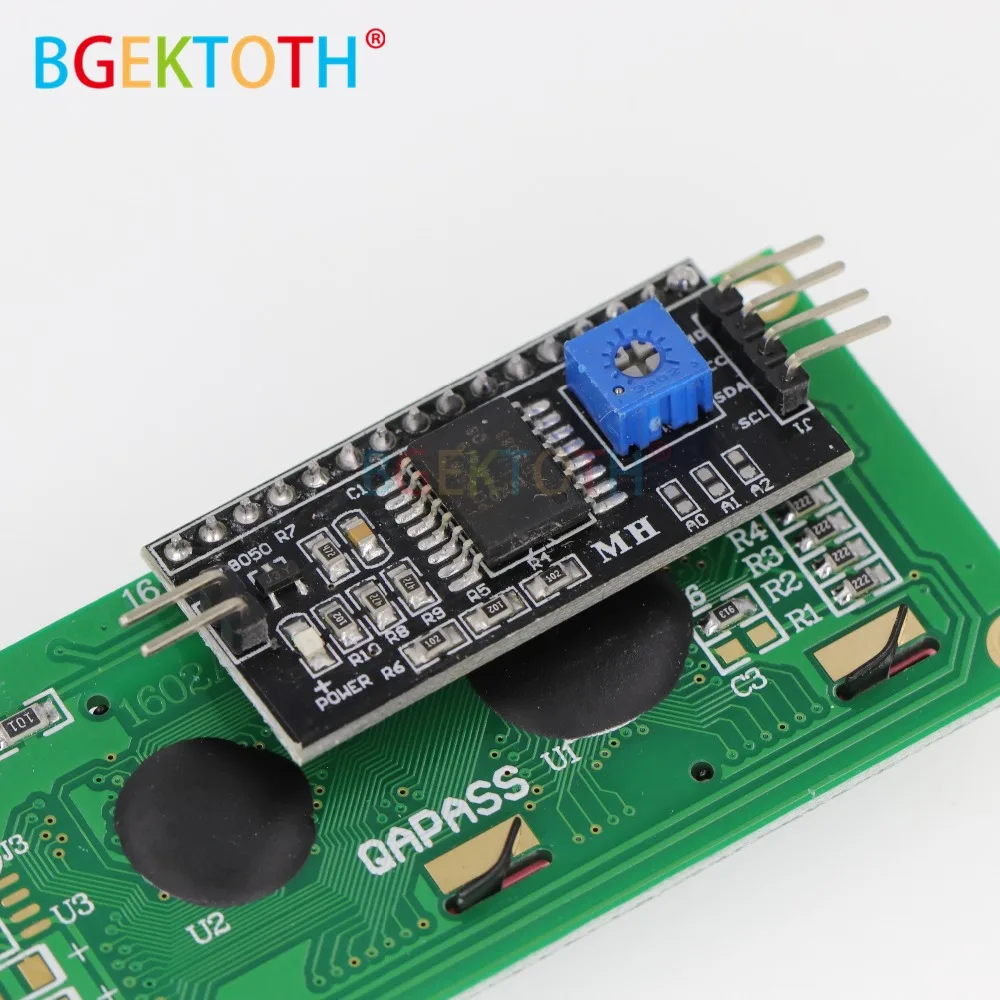 Синий дисплей IIC/I2C/TWI/последовательный интерфейс SPI 1602 16X2 символ ЖК модуль