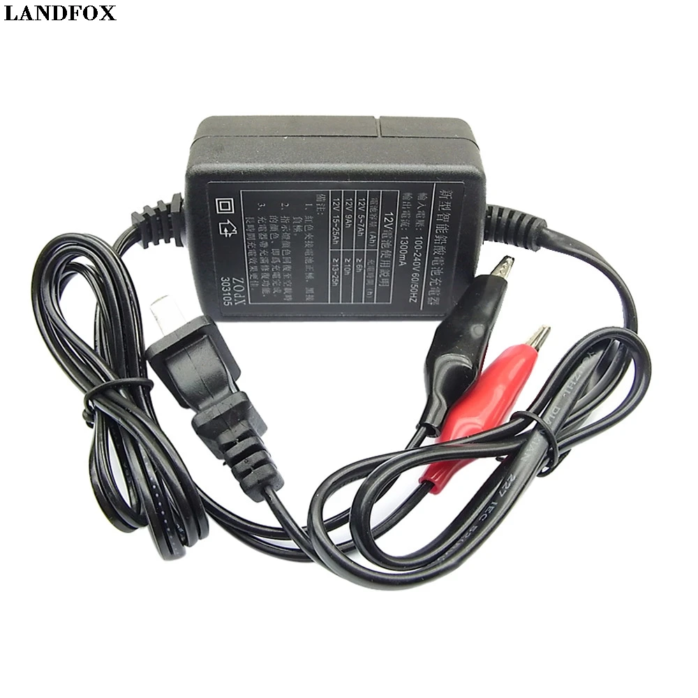 LANDFOX Автомобиль Грузовик Мотоцикл 12V смарт компактный аккумулятор зарядное
