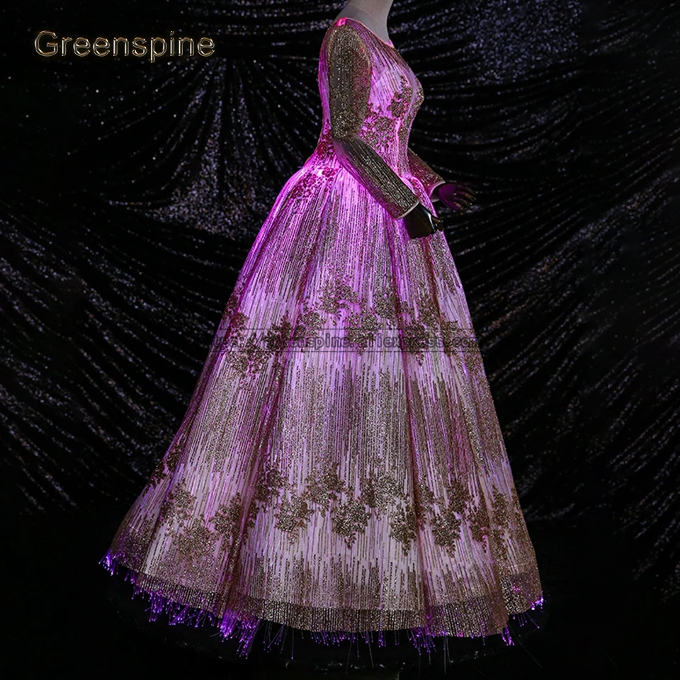 Световой волоконно-оптической свадебное платье Robe BLANCHE Mariage, на шнуровке, светящиеся в темноте светодиодный Свадебные платья индивидуальный заказ