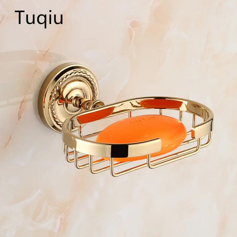 

Soap Dishes Copper bathroom soap basket Carved Base Bathroom shelf bathroom hardware Gold/Chrome bathroom accessories