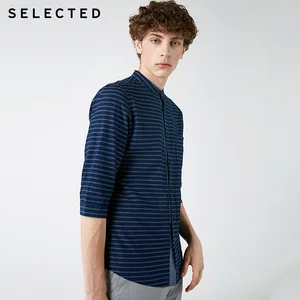 Выбранные Для мужчин летняя рубашка 34 рукава рубашка в полоску уличная  418331509