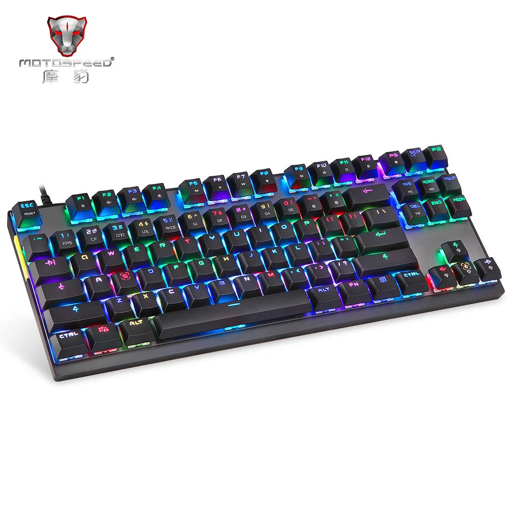 Motospeed K82 USB Wired Mechanical Keyboard with RGB Backlight All-key Anti-ghost Brightness Starry Night Multimedia Keyboards | Компьютеры