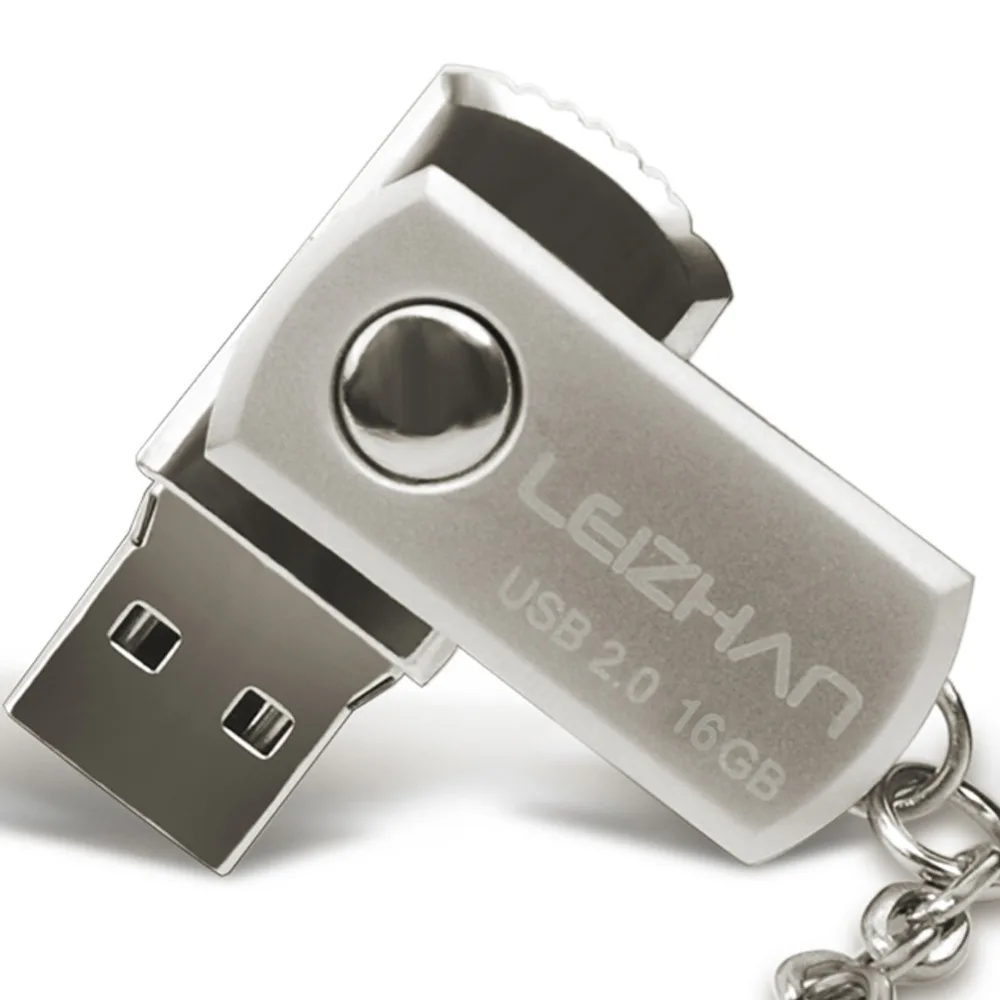 Флеш накопитель USB LEIZHAN брелок 64 ГБ 32 16 8 4 Гб металлический флеш карта памяти Type