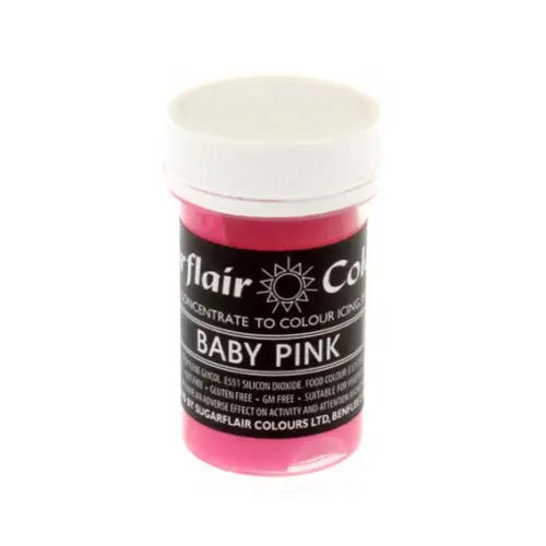 BABY PINK 30 цветов Sugarflair пастельные съедобные концентрированные пасты гель для еды торт чашка глазурь цвет 25 г - Цвет: BABY PINK