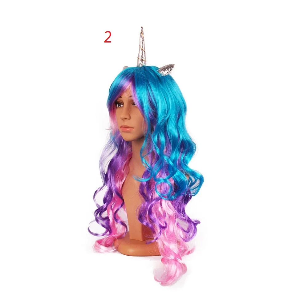 20 шт. DHL My Little Pony Rainbow Dash цветные синтетические волосы для костюмированной