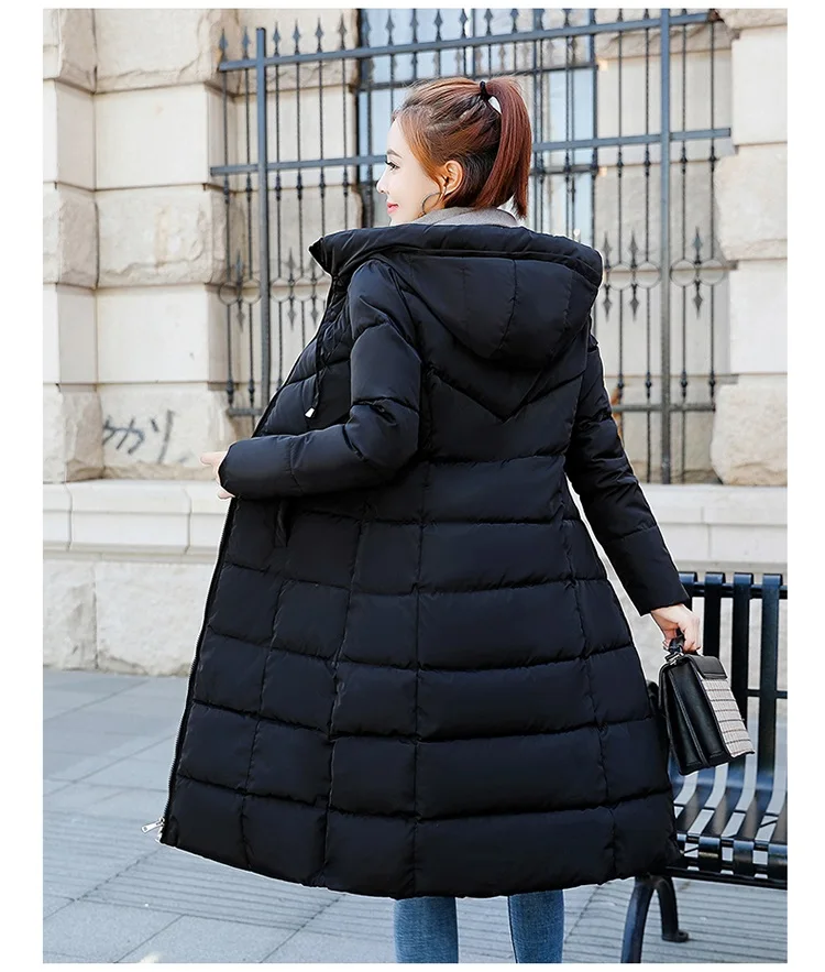 Большие размеры 6XL, пуховики,, модное женское зимнее пальто, длинное, тонкое, утолщенное, теплая куртка, пуховик, куртка с хлопковой подкладкой, верхняя одежда, парки