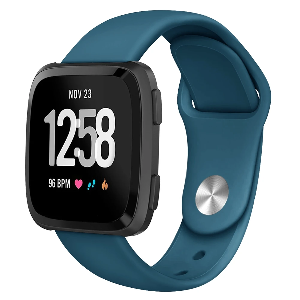 Мягкие силиконовые Замена спортивные часы-браслет ремешок для Fitbit Versa Lite Edition браслет 15 цветов S L Размер