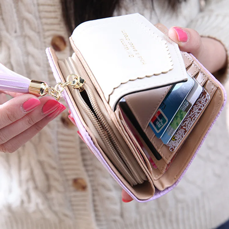 Модный женский кошелек из кожи аллигатора на молнии карамельных цветов 2019