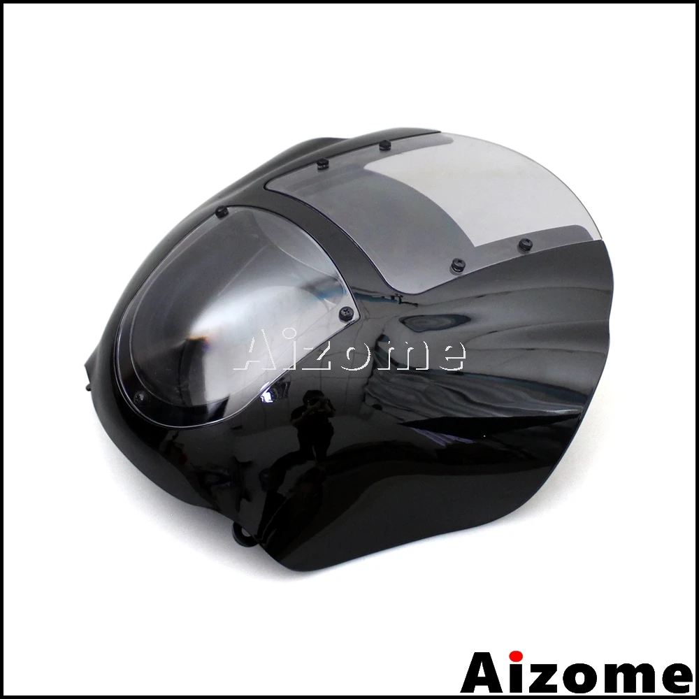 Четверть обтекателя Для Harley Dyna Fat Bob Sportster 45 мм 49 кронштейн крепления Кафе Racer Head light