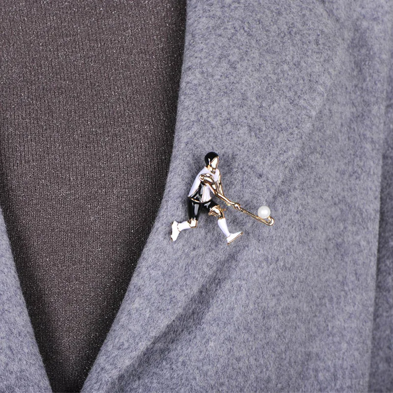 Брошь Funmor Мужская эмалированная повседневная фигурка игрового мяча худи