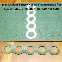 100pcslot 18650 lithium battery positive insulation gasket meson 5s hollow flat head paper insulation pad battery accessories