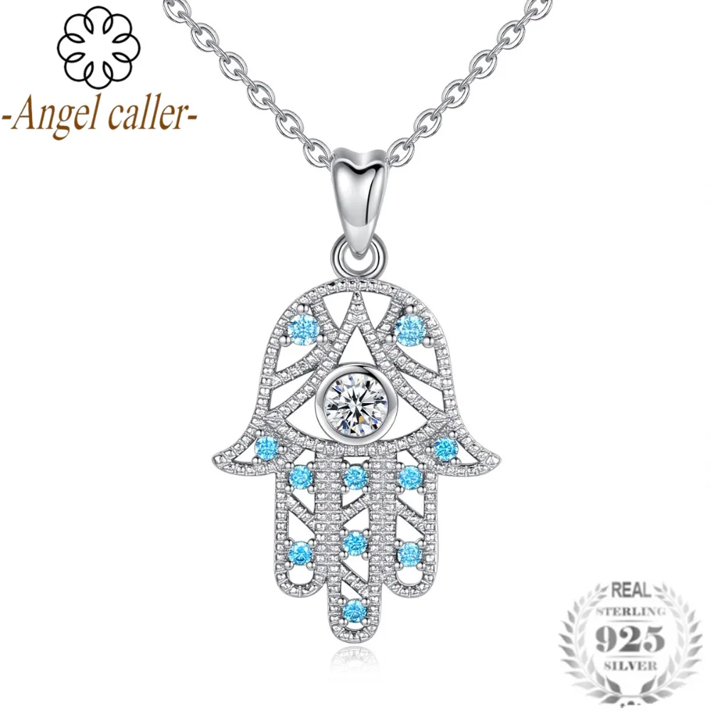 Женское ожерелье с подвеской Angel Caller Настоящее серебро 925 пробы подарок для