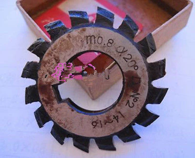 Набор 8 шт. модуль 0 PA20 Bore16 1 #2 #3 #4 #5 #6 #7 #8 # Involute зубчатые резаки M0.8 | Инструменты