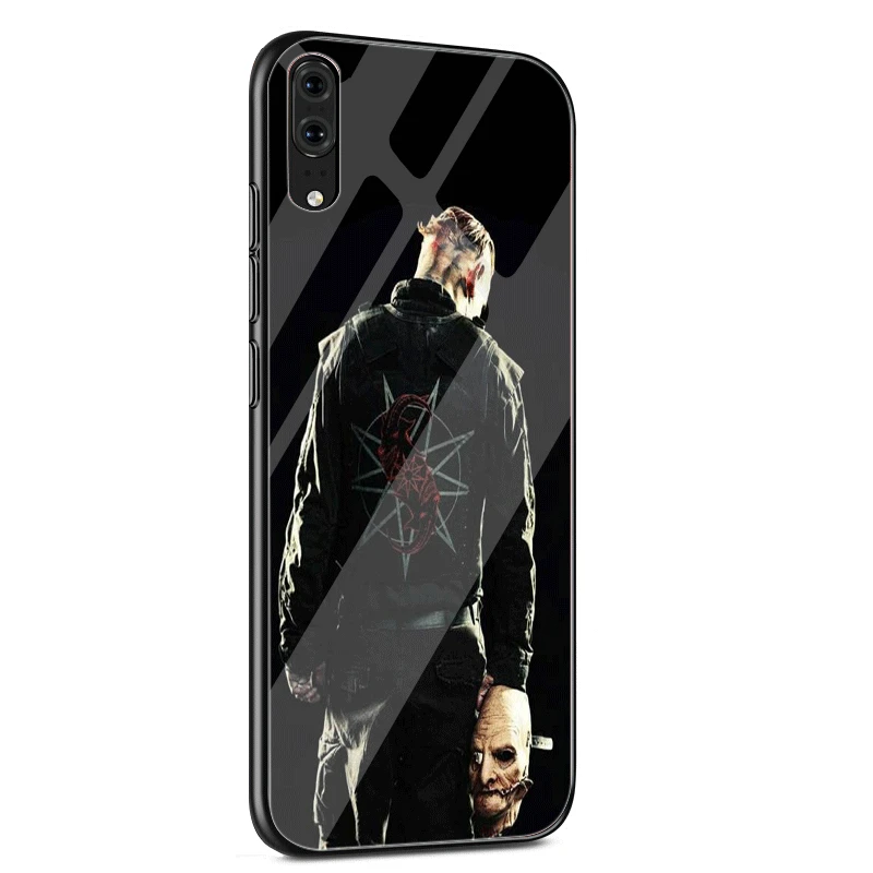 Desxz стеклянный чехол для телефона Huawei Mate Honor 8X 9 10 7A 20 P30 P20 P10 Lite Pro P Smart Cover Slipknot Clown Corey