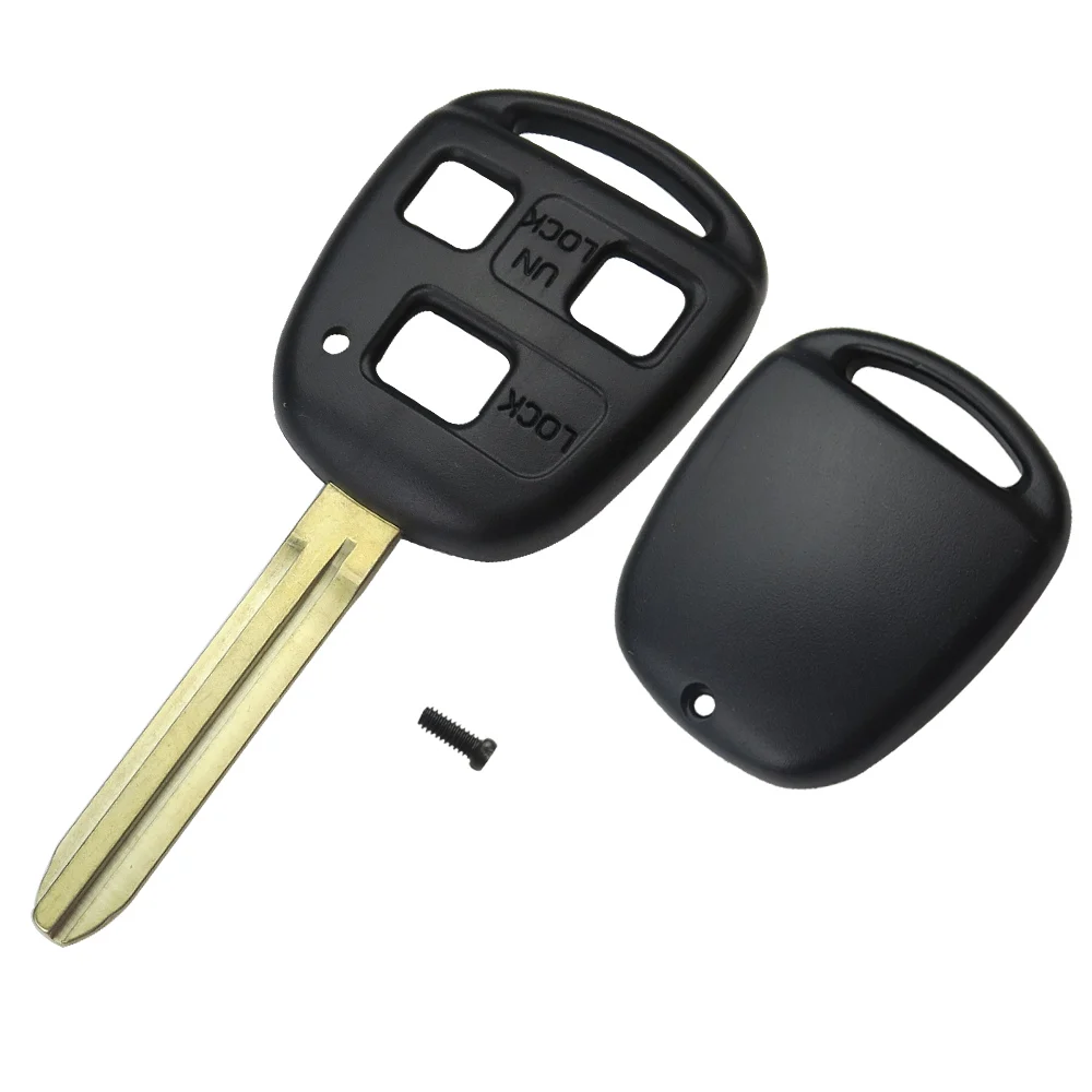 OkeyTech 2/3 кнопки Auto Key Fob замена ключа автомобиля чехол для Toyota Yaris Прадо Tarago Camry с TOY43