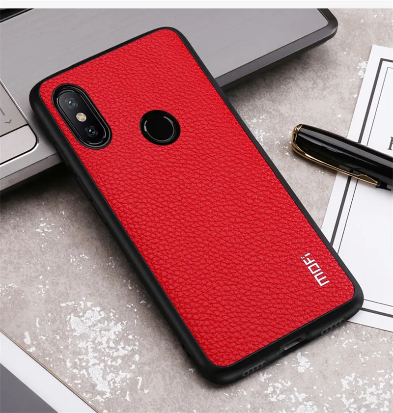 Mi Max 3 чехол Mofi для Xiaomi mi Max 3 чехол Чехол из искусственной кожи для Xiaomi mi Max3 зернистый бизнес твердый mi max3 задняя крышка чехол