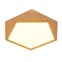 wholesale 2017 New Design Modern Led Ceiling Lights With Square Wood Frame Lamparas De Techo Japanese Style Lamps For Bedroom