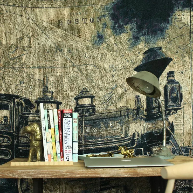 Европейские классические одеяла локомотивное ретро полотенце для дивана