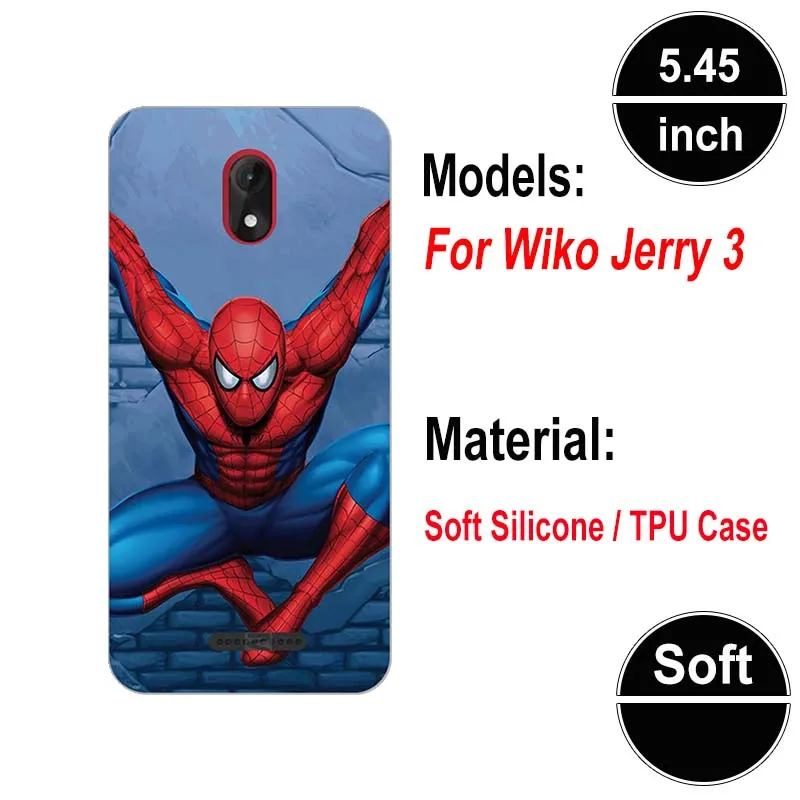 A20 Мягкий силиконовый чехол для Wiko Jerry 3 Jerry3 5,4", Чехол s для Wiko Jerry 3, мягкий чехол с рисунком - Цвет: A20