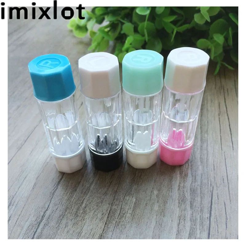 Imixlot многоцветные удобные переносные пластиковые бутылки для контактных линз