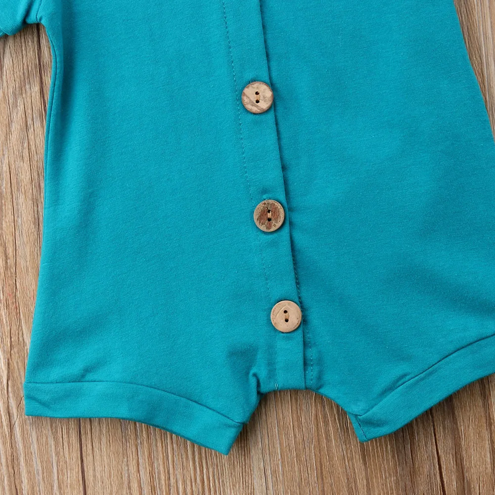 Hot Sales 0-24M Newborn Infant Kid Baby Boy Girl Button Romper Clothes Outfit Jumpsuit Sunsuit Summer Casual | Детская одежда и