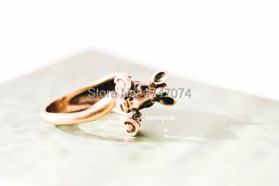 Горячая Распродажа регулируемый в ретро-стиле с рисунками животных зебры кольцо