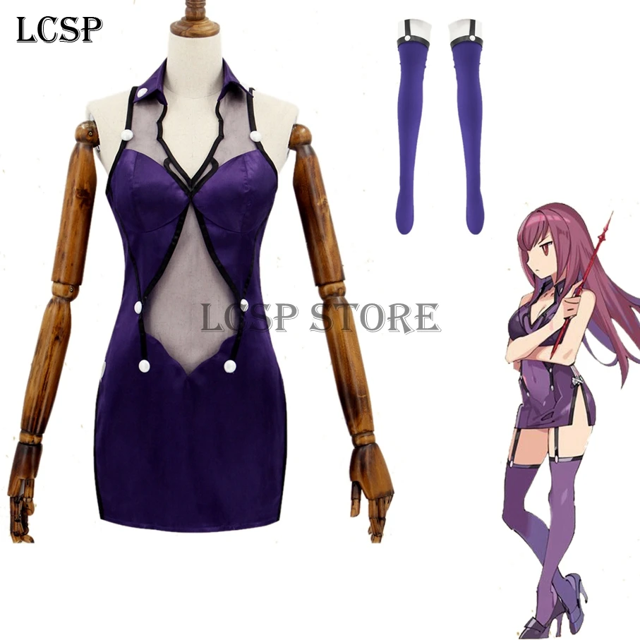 Lcsp судьба/Grand для Lancer сабля Косплэй костюм японских аниме взрослых форма одежда
