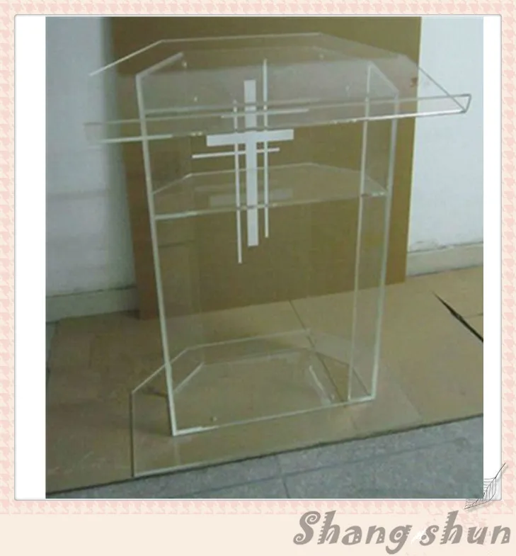 Плексиглас дешевая кафедра акриловый лектор/Подиум Трибуна/Pulpit Dais прозрачный