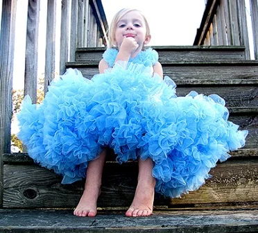 Шифоновые пушистые юбки-пачки для маленьких девочек Юбки принцессы летняя