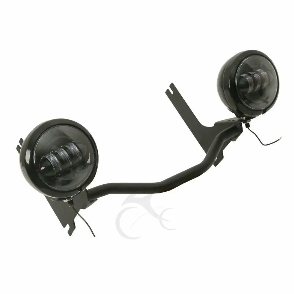 4 5 &quotсветодиодные вспомогательные Противотуманные фары + кронштейн для Harley Touring