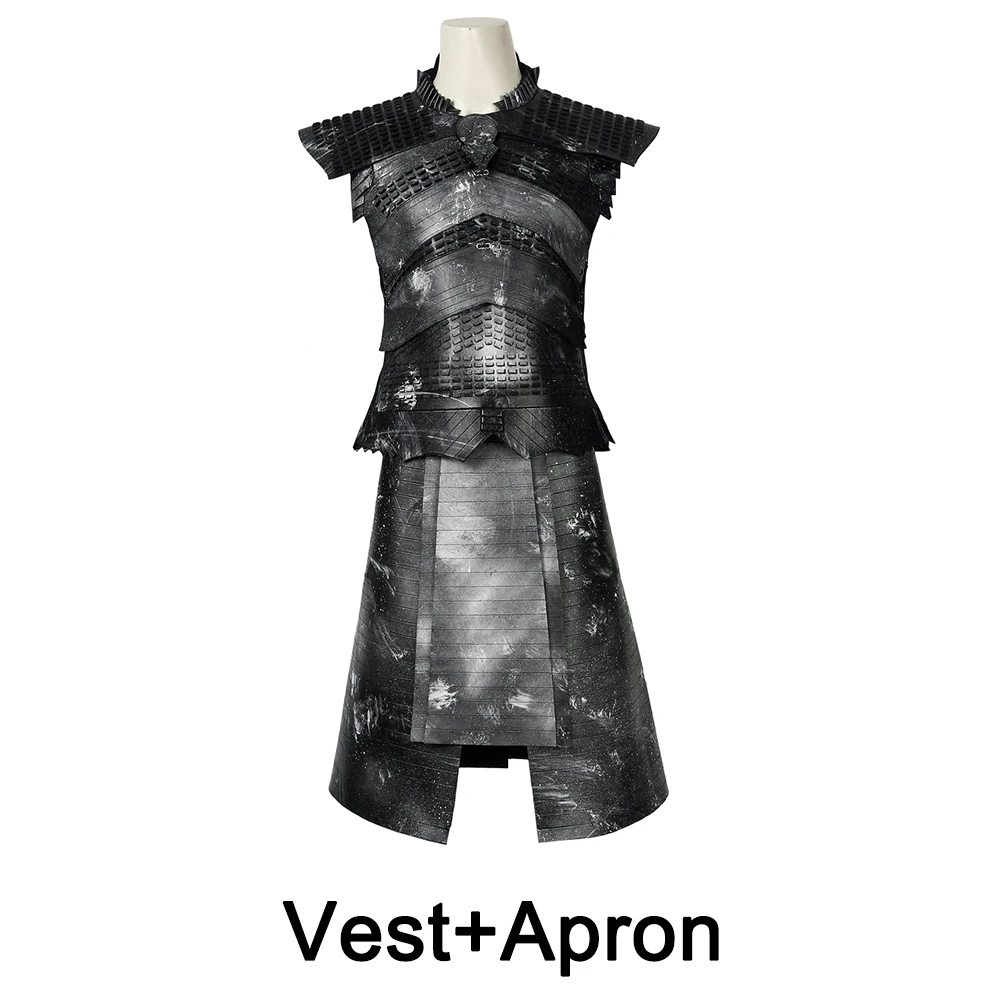 Игра престолов 8 Ночной Король Косплей Костюм Хэллоуин наряд - Цвет: Vest Apron