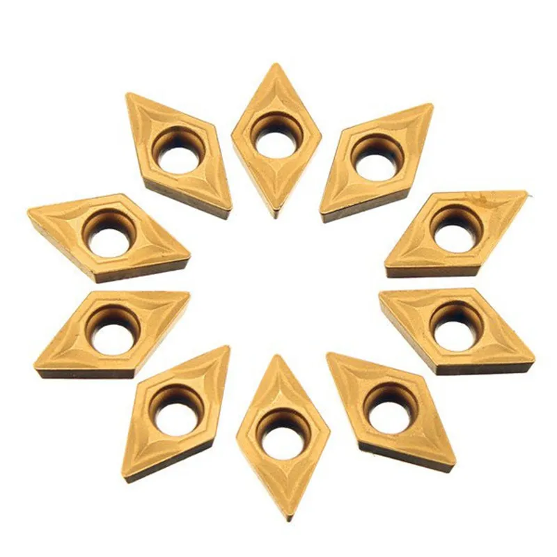 Новые карбидные вставки DANIU 10 шт./коркор. DCMT070204 YBC251 с пластиковой коробкой для