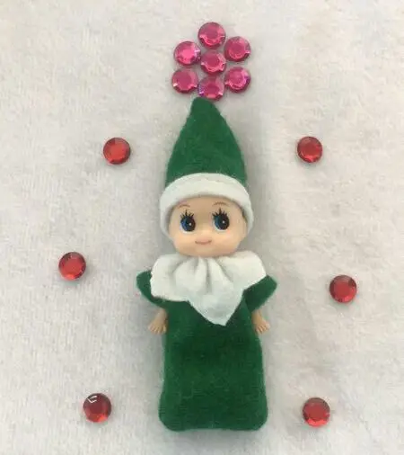 green boy 8 стилей, новинка, 50 шт., Рождественская кукла, 8 стилей, плюшевая игрушка, кукла, розовый, красный, фиолетовый, украшение, подарок на Рождество, год - Цвет: green boy