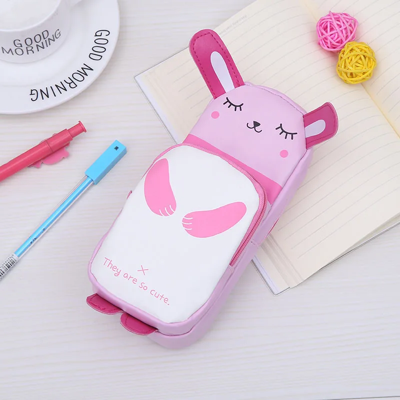 1 шт. Kawaii пенал из ткани с рисунком кролика подарок Хэлло Китти школьный пенал для карандашей Карандаш сумка, школьные принадлежности канцелярские товары