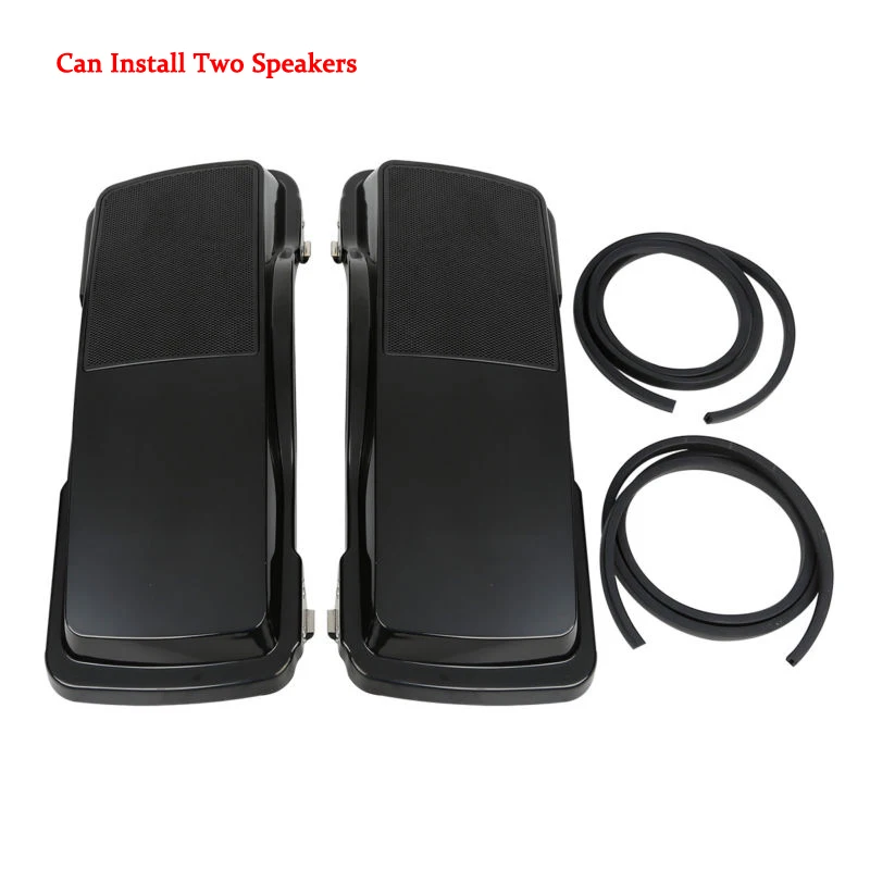 

TCMT Motorcycle Unfinished Black Dual 6"x9" Saddlebag Speaker Lids For Harley Touring Electra Road Glid FLH FLHTK FLHR 1994-2013