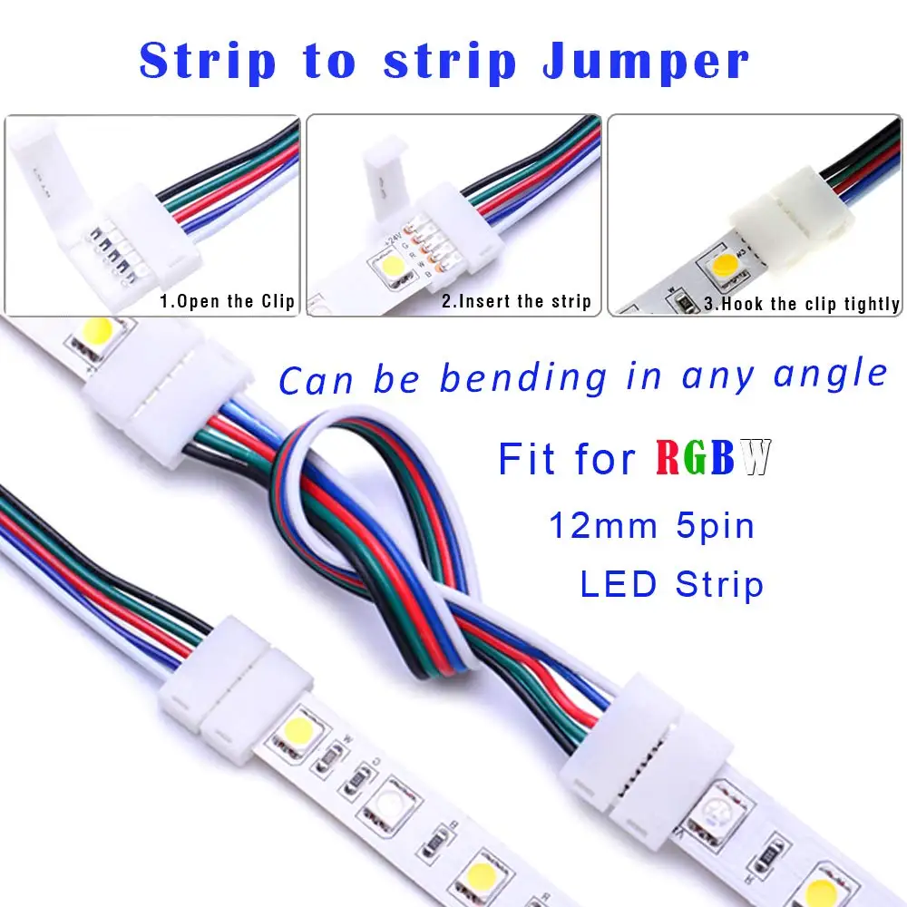 Фото Светодиодный разъем 2Pin 4pin 3PIN 5PIN RGB/rgbw один Цвет провод без пайки угол Светодиодный разъем 2Pin 4pin 3PIN 5PIN RGB/rgbw один Цвет провод без пайки угол