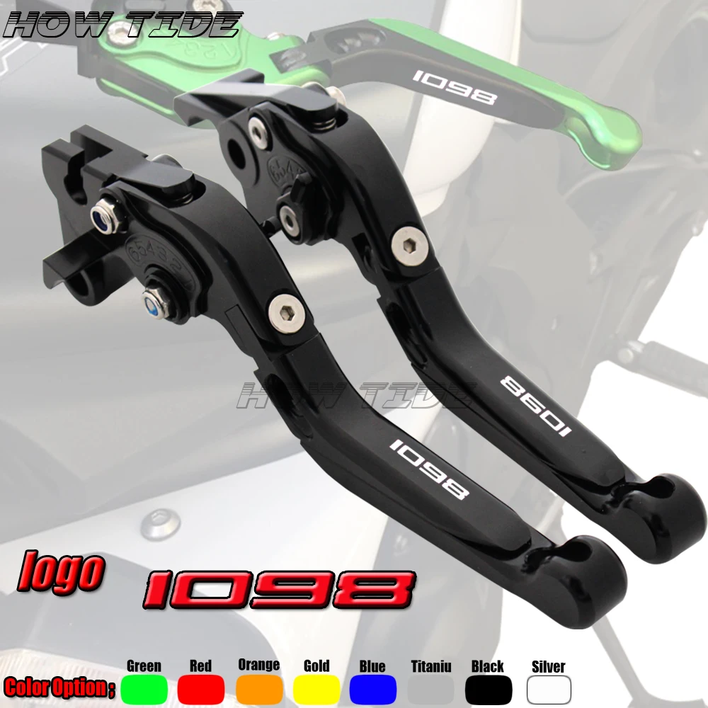 

Adjustable Folding Extendable Motorbike Motorcycle Brake Clutch Levers for Ducati 1098 S Tricolor 1098S 2007 2008